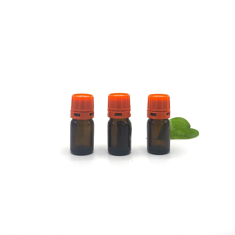 5ml Narrow Mouth Amber Bottle 